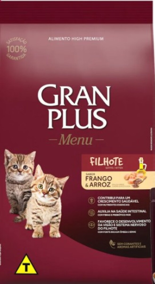 GRANPLUS GATITO SABOR POLLO & ARROZ FD4 3KG 