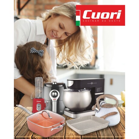 Termo Cuori acaro 1L de acero Inox con tapón cebador Negro