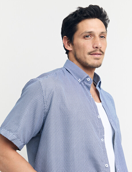 012656 CAMISA HARRINGTON LABEL Azul Osc/bla