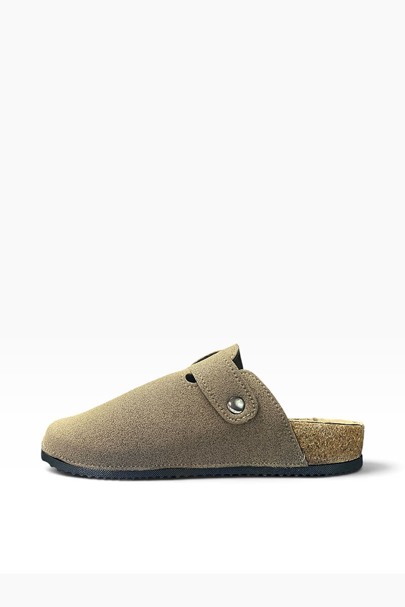 Zueco con hebilla Kaki
