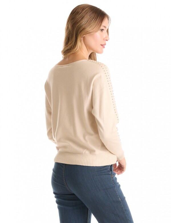 Buzo Dolman Tachas BEIGE