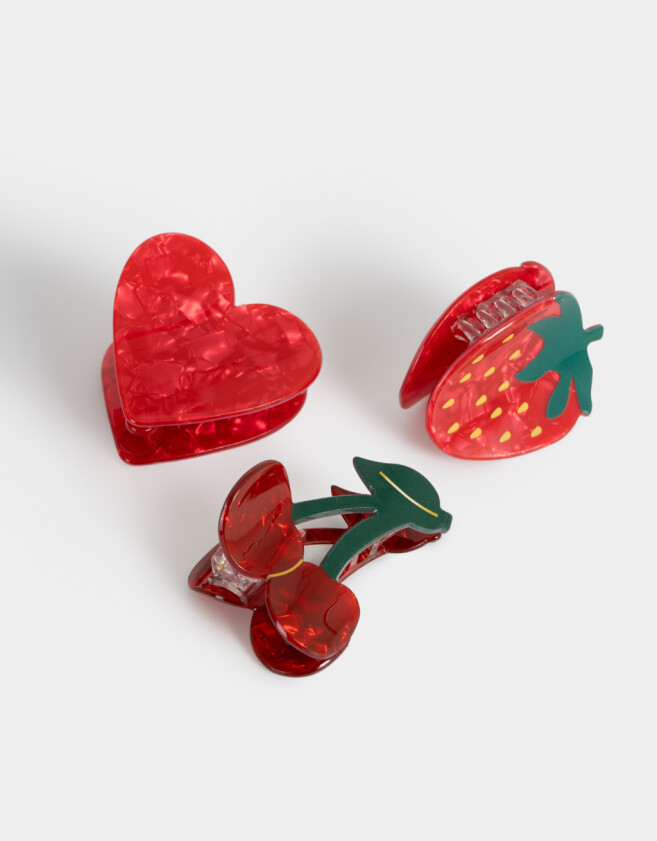 Broches Sets Frutas Set De Broches Frutas - Rojo Medio