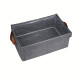 Organizador Ropa Con Tapa Caja Almacenamiento Plegable Gris Oscuro Organizador Ropa Con Tapa Caja Almacenamiento Plegable Gris Oscuro