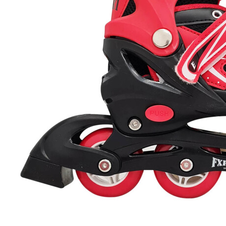 Patin Rollers Extensible Excelente Talles Y Colores Rojo