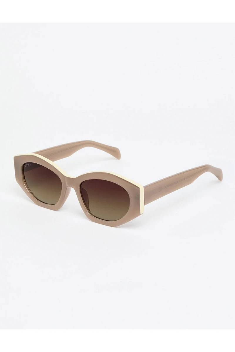 Lentes Tiwi Colette Shiny Coconut/beige With Brown Gradient Lense
