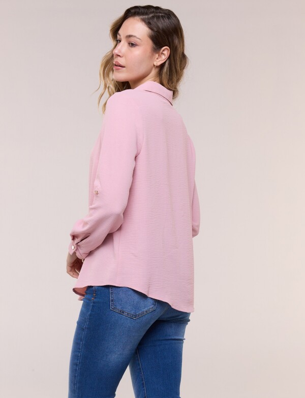 Blusa Holgada Triple Botón ROSA
