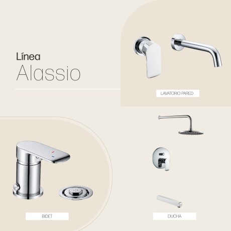 JUEGO DE GRIFERIA DUCHA EMBUTIDA LAVATORIO DE PARED Y BIDET CROMO