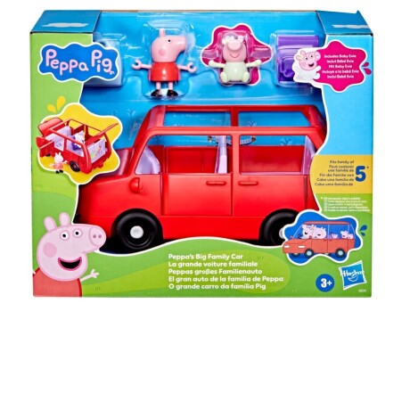 Auto Peppa Pig Hasbro Rojo Incluye Bebe Evie Y A Peppa Ub 001