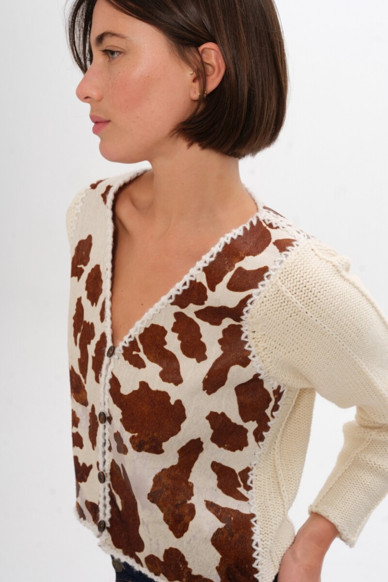 Cardigan Venancio Cuero Vaca
