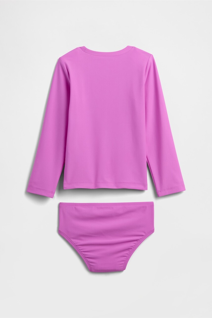 Traje De Baño Toddler Niña Neon Pink Glow