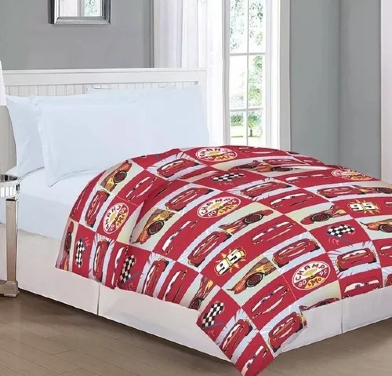 Acolchado 1 Plaza Disney CARS ROJO – Abrigo, suavidad y diversión 