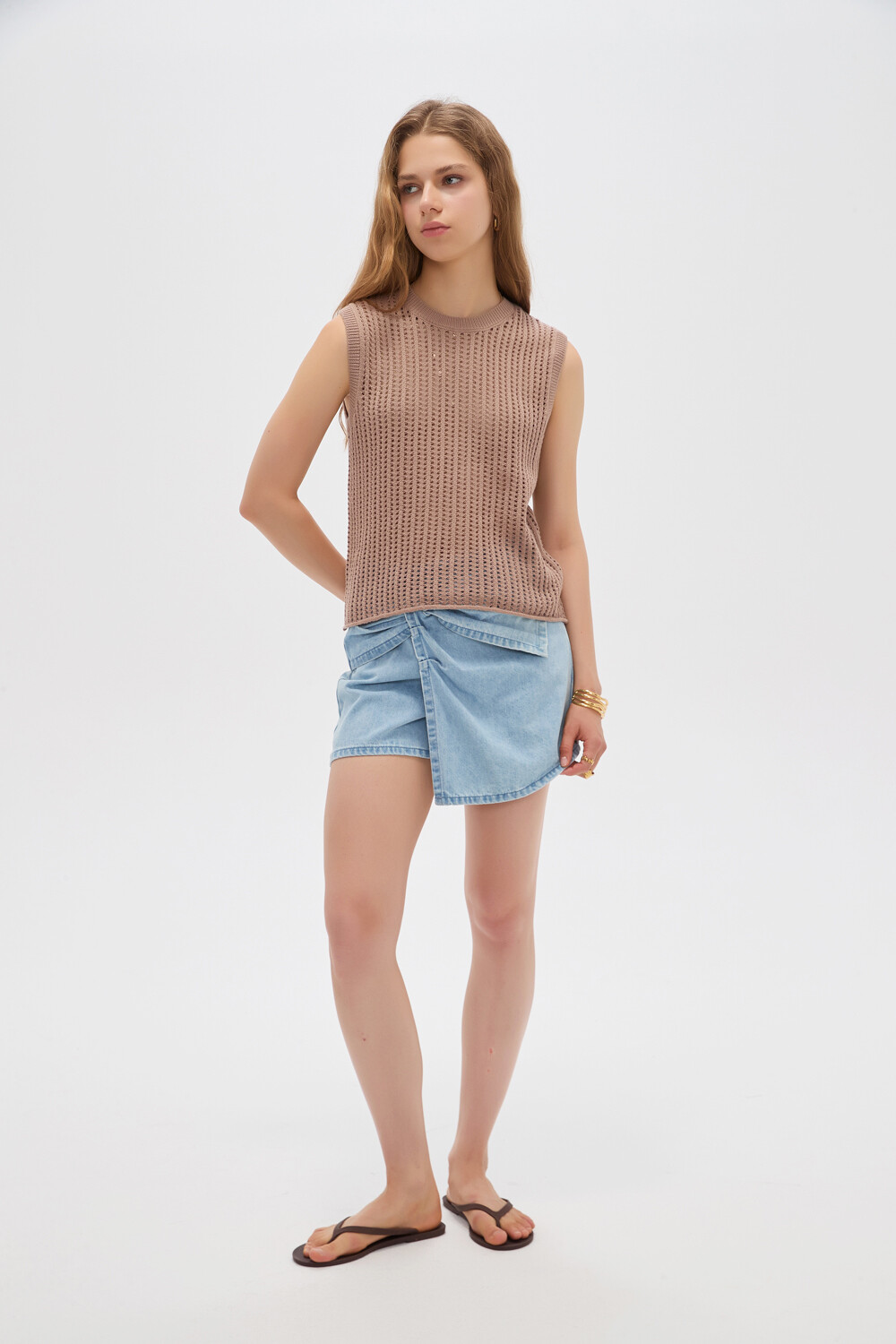Musculosa Ruka Taupe Claro