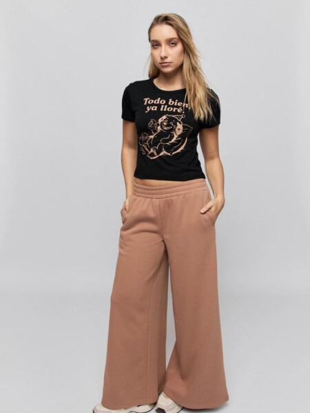 T-SHIRT P.CAKE LLORADERA M.C todo NEGRO