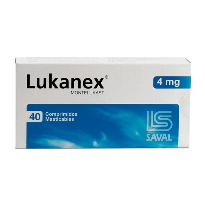 LUKANEX 4 MG. CJ X 40 COMP. MASTIC. única
