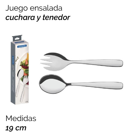 Juego P/ensalada En Caja 2pzs Cuchara+tenedor Essentials Tra Unica