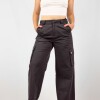 Pantalon Cargo Cropped Black