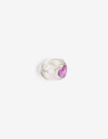 Anillos Medianos y Grandes Acrilico Anillo Acrílico Corazón - Combinacion Multicolor