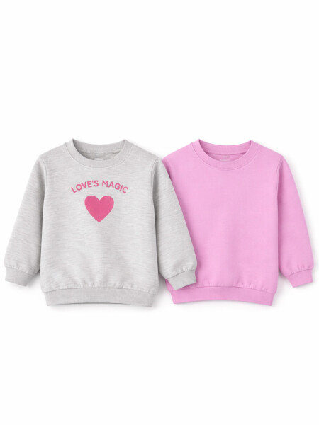 BUZO EMMA III PACK X 2 ROSADO