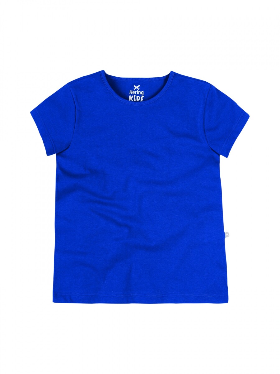 CAMISETA BÁSICA MANGA LARGA DE NIÑA - AZUL — Hering