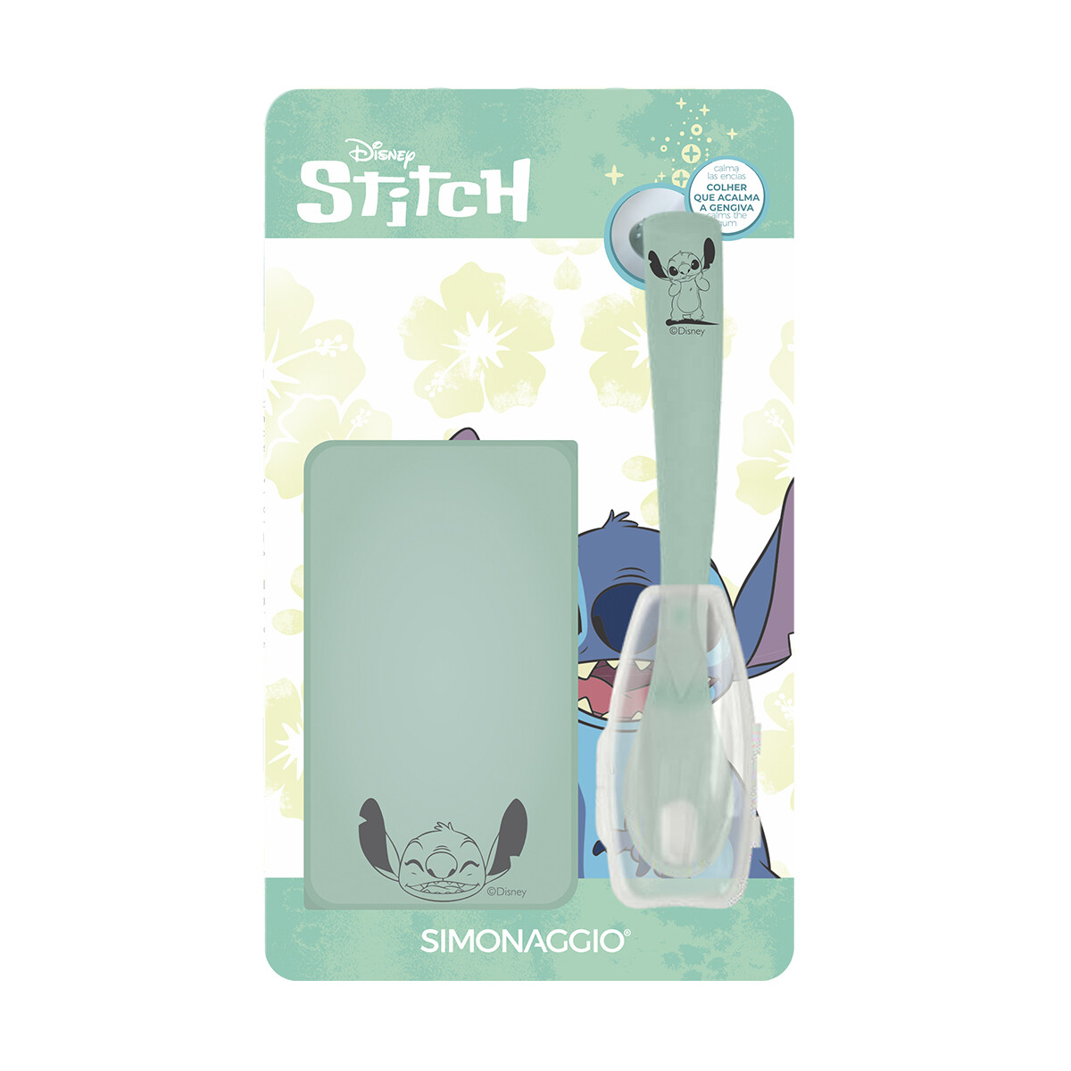 Set Bebé con Cuchara con Protector y Pote Simonaggio Stitch 