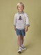 Jersey Intarsia Cohete Piedra Melange