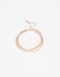 Pulseras Flexibles Sets Metal Pulsera Triple Cadena - Dorado Oro Rosa