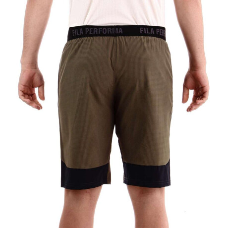Fila Bermuda Masculina Train Oliva-Negro