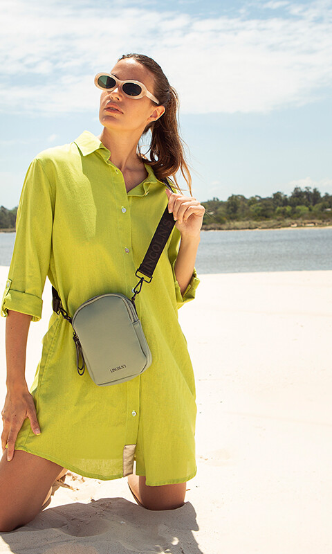 BANDOLERA MORRAL SITGES VERDE LAUREL