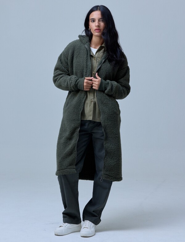 Campera Sherpa VERDE