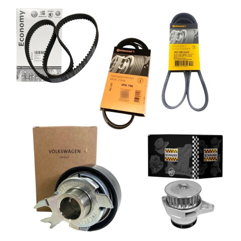KIT DISTRIBUCION GOL G5/ FOX/SURAN BOMBA + TENSOR ORIGINAL + CORREAS X3 Kit Distribucion Gol G5/ Fox/suran Bomba + Tensor Original + Correas X3