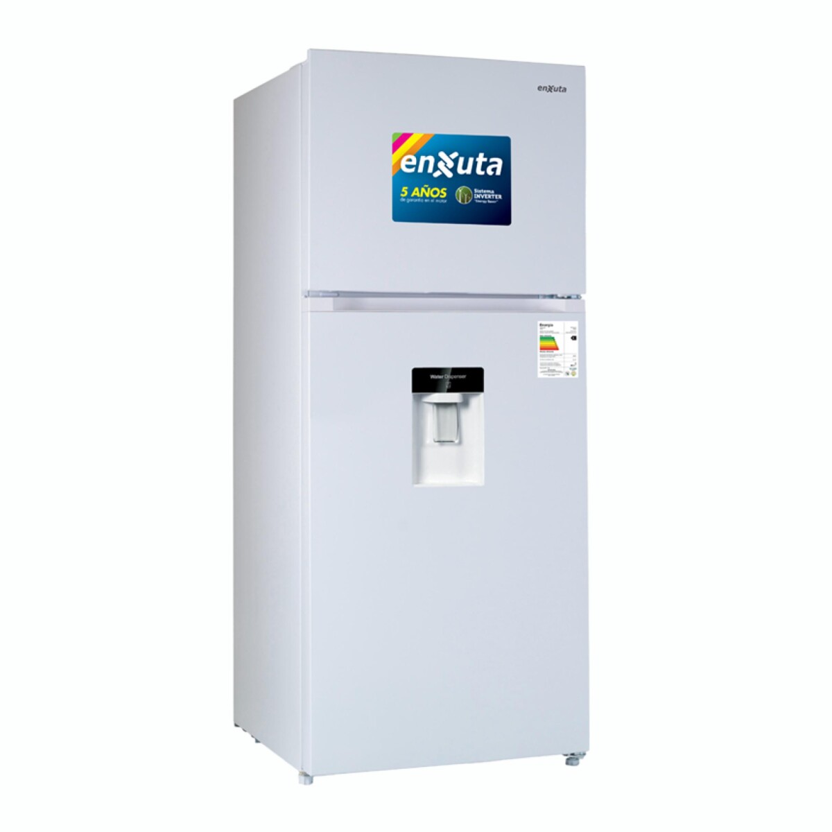 Refrigerador ENXUTA RENX410DW Capacidad 409Lts Frío Seco 