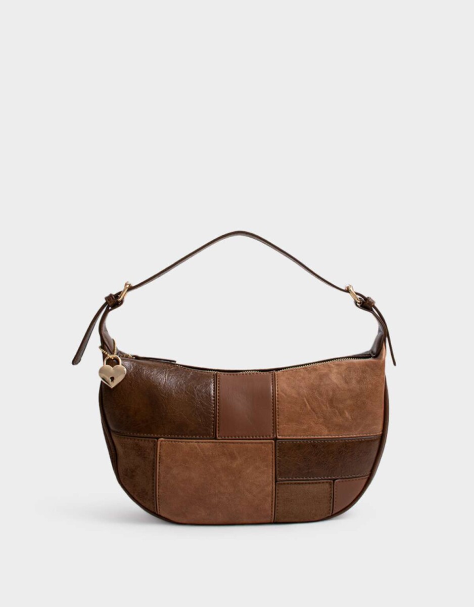 Bandolera Patchwork - Marron Carey 