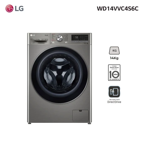 Lavasecarropas frontal LG inverter 14Kg WD14VVC4S6C 001