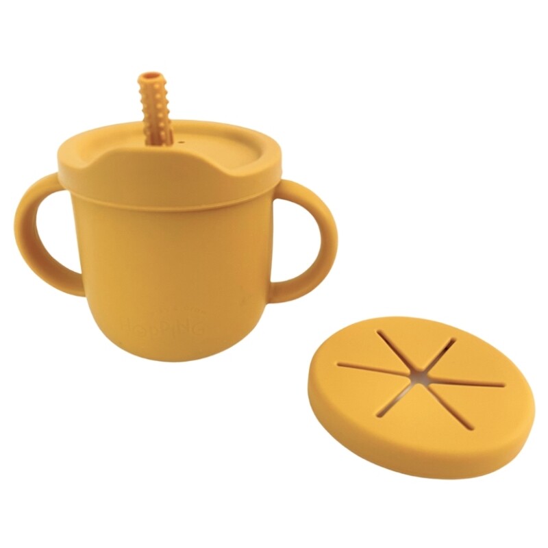 Vaso Doble Función Silicona Maíz Hopping VASO DOBLE FUNCIÓN SILICONA HOPPING / MAÍZ