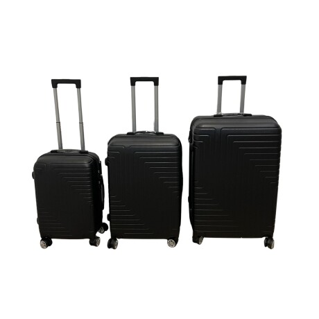 Set de 3 Valijas de Mano Rígidas Negro
