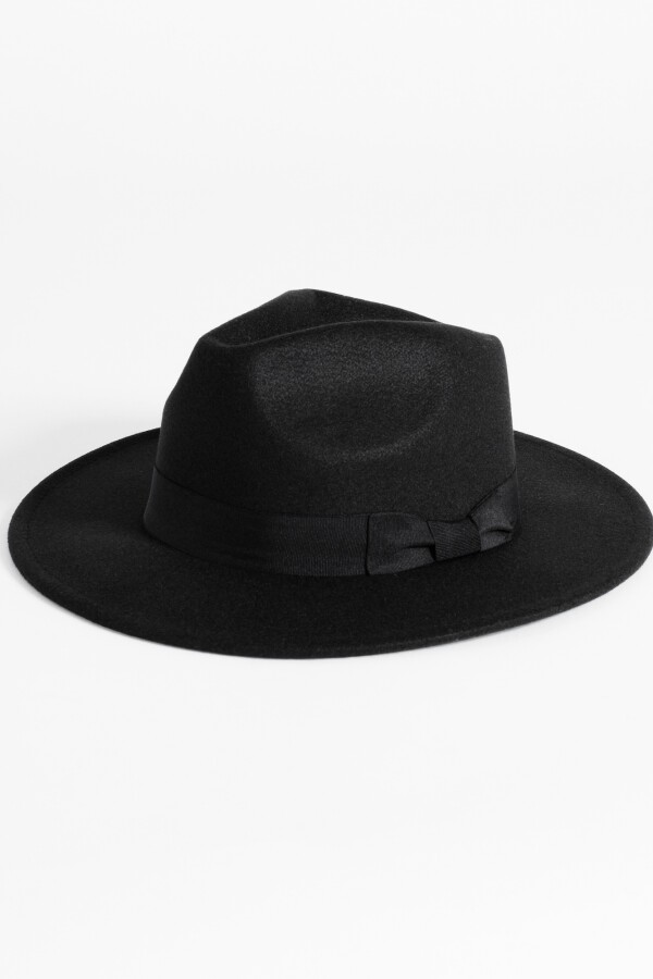Sombrero fieltro cinta negro
