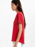 Camiseta 100 % Lyocell rojo