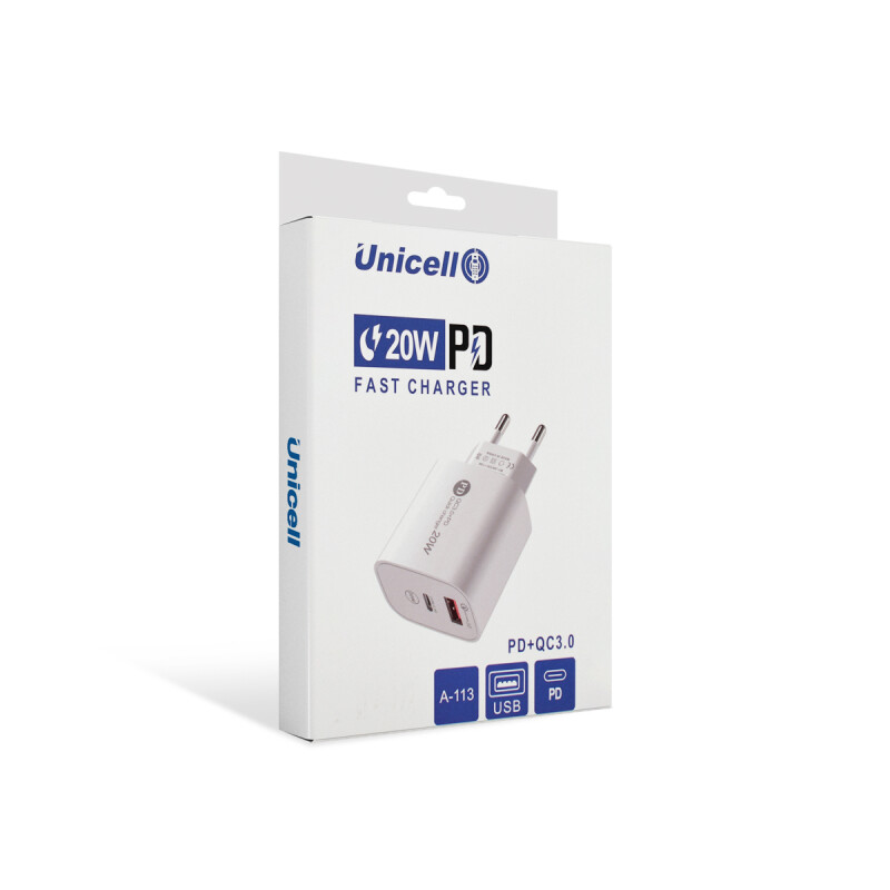 Ficha de carga rápida Unicell PD 20W Ficha De Carga Rápida Unicell Pd 20w