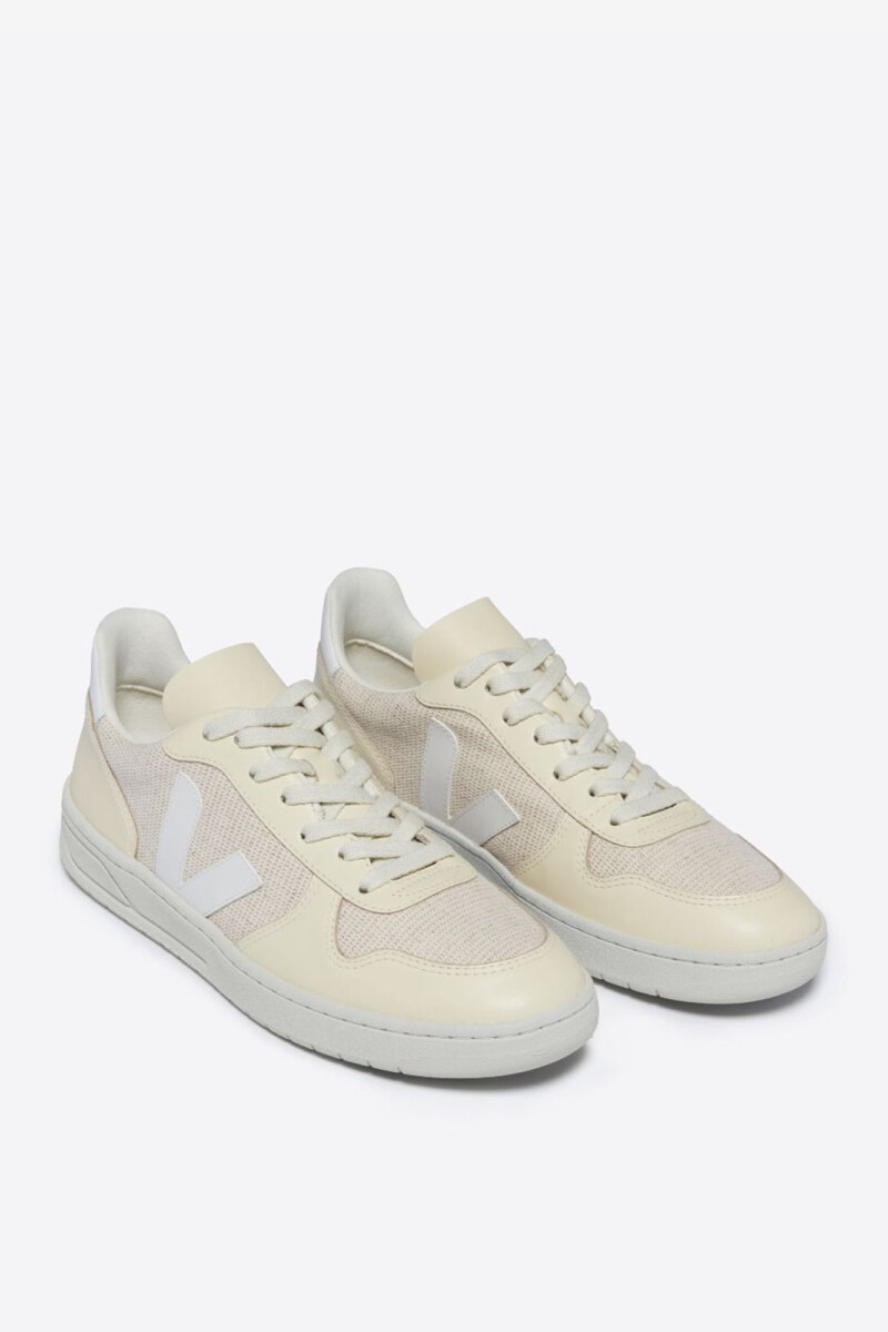 Zapatilla v-10 Crema