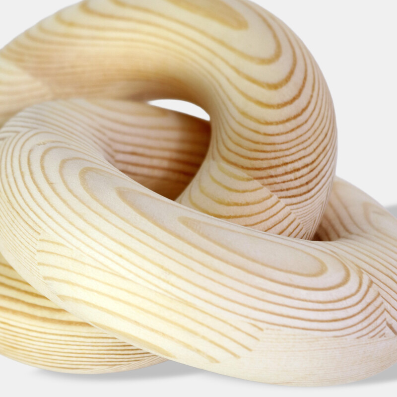 FIGURA MADERA NUDO BEIGE CL 14CM Unica
