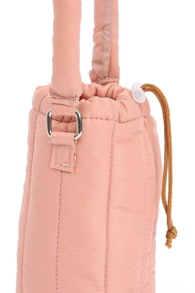 Porta Botella Puffer Rosa
