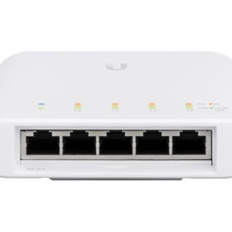 Ubiquiti UniFi Switch USW-FLEX - Conmutador - Gestionado - 4 x 10/100/1000 (PoE) + 1 x 10/100/1000 (PoE) - montaje en pared, mon Ubiquiti UniFi Switch USW-FLEX - Conmutador - Gestionado - 4 x 10/100/1000 (PoE) + 1 x 10/100/1000 (PoE) - montaje en pared, mon