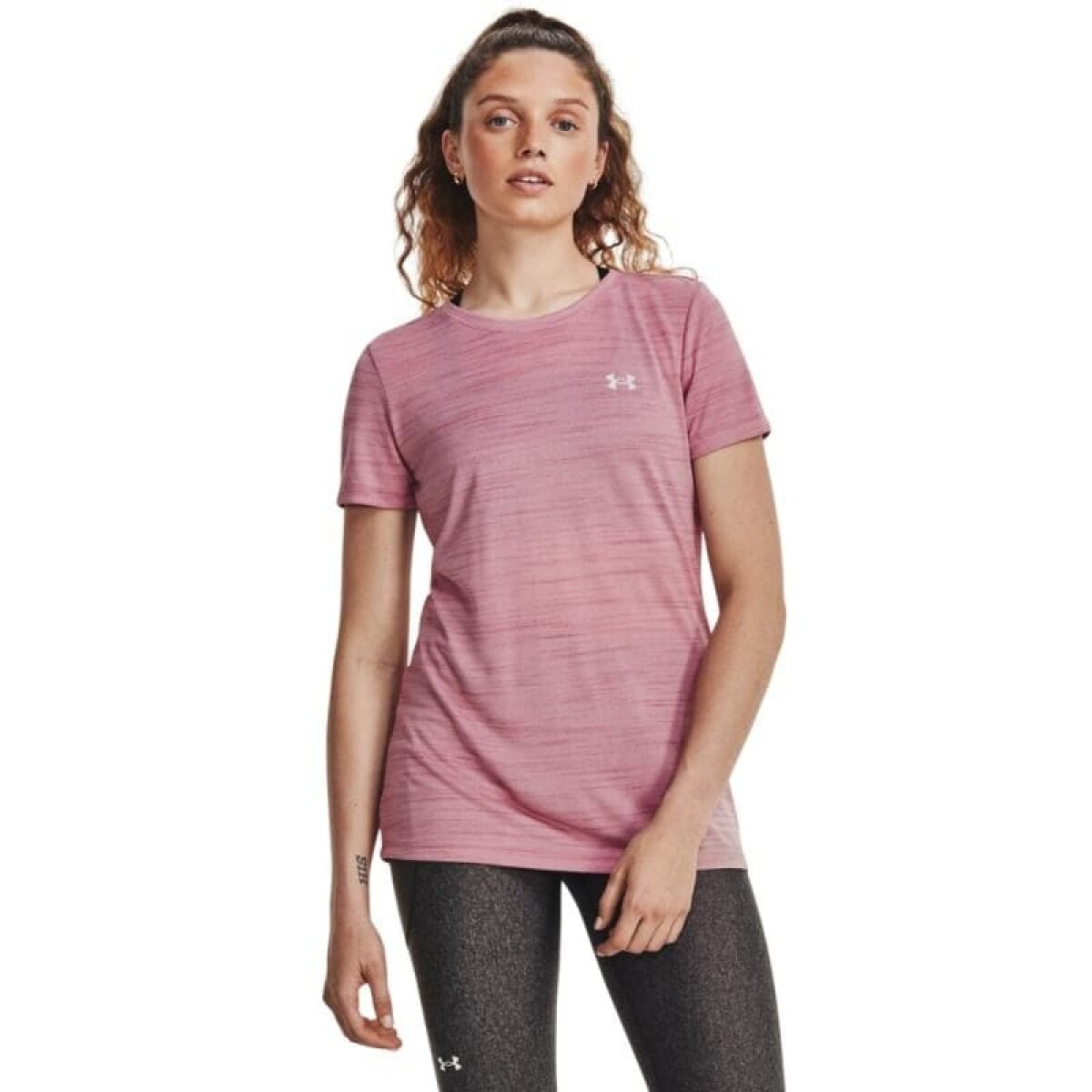 Remera Under Armour Tech Tiger de Mujer - 937-697QSU - Rosado 