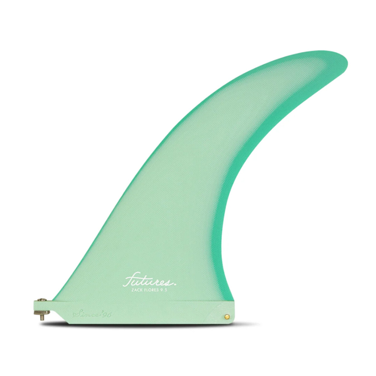 Quilla Futures Zack Flores 9.5 - Single Fin - Green 