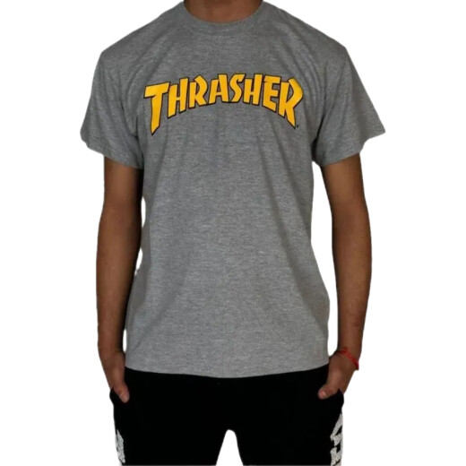 Remera Thrasher Cover Logo - Gris Remera Thrasher Cover Logo - Gris