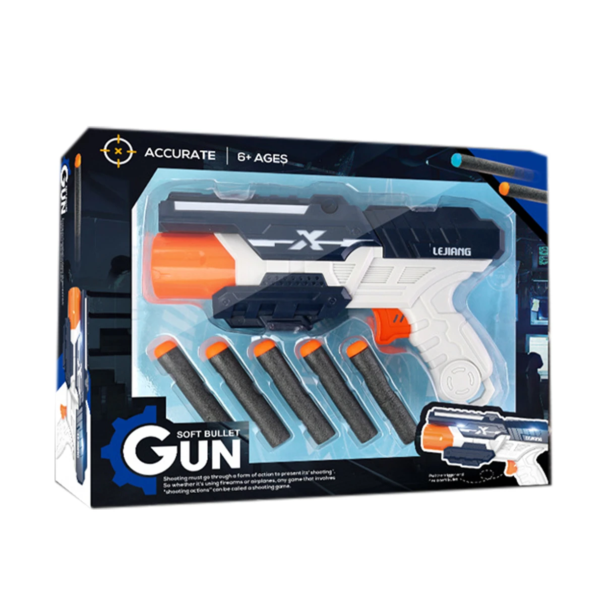 Pistola Juguete Con Dardos Diseño Surtido 