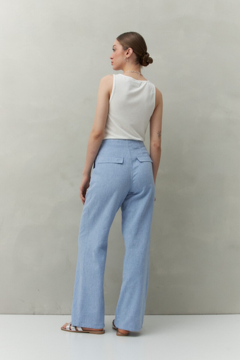 PANTALÓN TINO Azul Melange