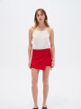Falda Liral Rojo