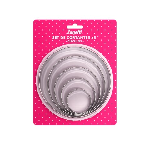 Juego de Cortantes Redondos x5 Juego de Cortantes Redondos x5
