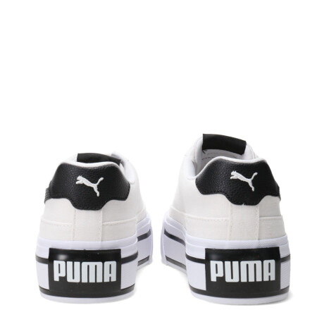 Championes de Mujer Puma Court Classic Vulc Fs Plataforma Blanco - Negro